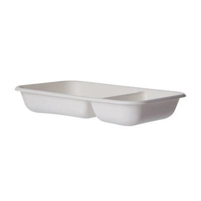 Eco Products EP-SCRC242NFA 24 oz Rectangular Vanguard WorldView Take-Out Container - Molded Fiber, White
