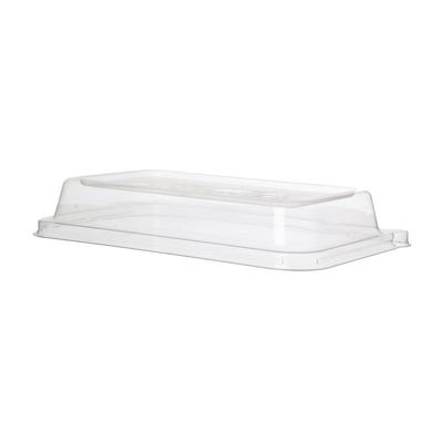 Eco Products EP-SCRC24LIDP WorldView Dome Lid for 24 to 32 oz Rectangular Take-Out Containers - PLA, Clear