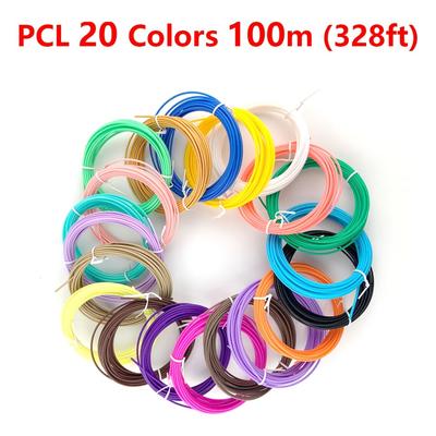 TEMU Pcl Filament For Low Temperature 3d Pen, 3d Pen Filament 1.75mm Pcl, 30 Colors, 20 Colors, Perfect Safety Plastic, Birthday Gift, Apply To Low Temperature 3d Pen