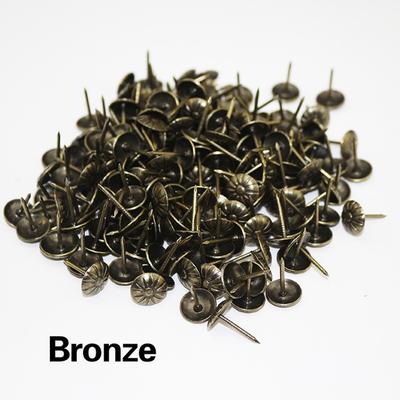 100pcs Antique Gold Brass Decorative Nails Tacks Applied Jewelry Gift Box Table Pushpins Furniture Hardware Woodwork Tool 11x16mm