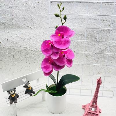 1pc Artificial Orchid Bonsai, Perfect For Home Office Decoration, Perfect For Party Wedding Decoration And Home Decoration