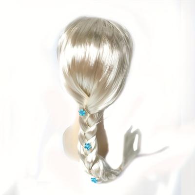 Princess Costume Wig Blonde Wig With Long Braided ...