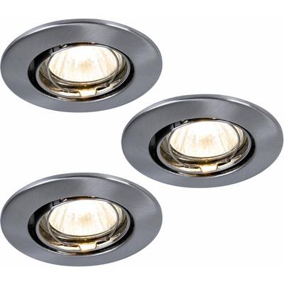 3er Set Einbaustrahler rund Beleuchtung Spot Lampen Leuchten Lichter Paulmann 993.57 Image