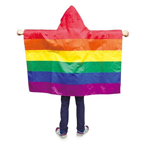 LGBT Pride Kap Regenbogenflagge Outdoor Aktivität Kap Flaggen Dekoration Flagge Weihnachtsgeschenk Image