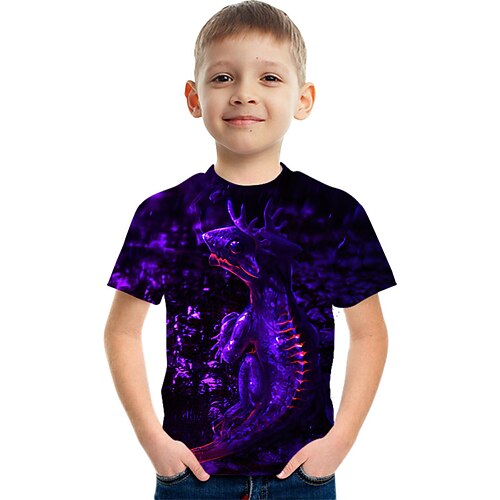 Mode Brief Muster gedruckt Kurzarm T-Shirt Mode 3D bedruckte bunte Hemden für Jungen und Mädchen Image