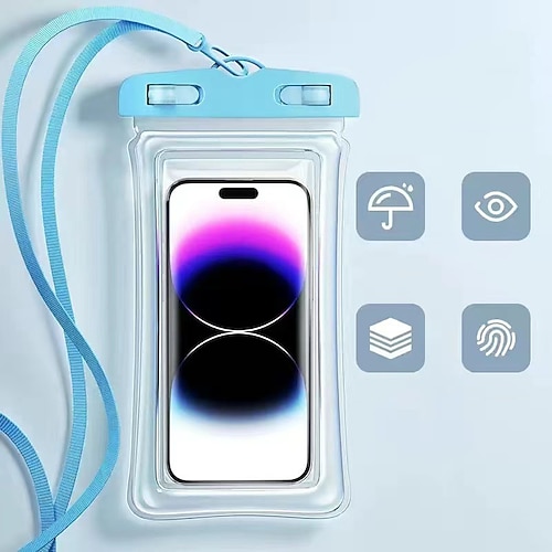 Wasserdichte Handytasche mit Touchscreen, selbstdichtend und versiegelnd, zum Schwimmen, Tauchen, Schießen, Driften, transparente wasserdichte Handyhülle Image