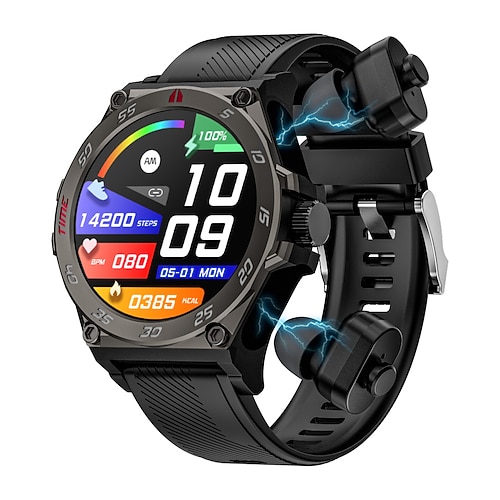 2024 Smart Watch TWS-Headset 2-in-1 Bluetooth-Anruf Outdoor-Sportuhr 400 mAh Akku Herzfrequenz Blutdruck Schlaf Smartwatch Image
