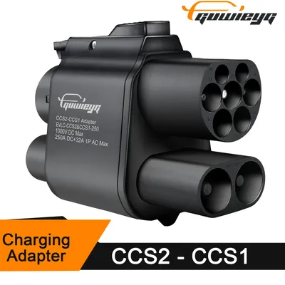 GUWIEYG CCS2 to CCS1 Adapter From CCS2 Charger to CCS1 EV CCS2 to CCS1 Electric Vehicle Charger DC