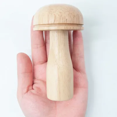 Wooden Mushroom Repair Tool Portable Sewing Tool Storage Clothes Socks Creative Handicraft Needle Holder DIY Sewing Parts