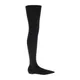Dolce & Gabbana , Dolce & Gabbana Stretch Jersey Thigh High Boots ,Black female, Sizes: 4 UK, 4 1/2 UK, 7 UK, 5 1/2 UK, 3 UK, 6 1/2 UK, 6 UK, 5 UK