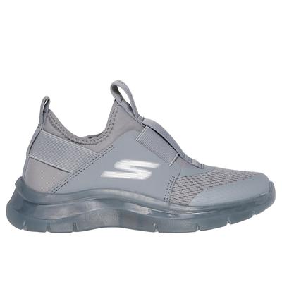Skechers Boy's Skech Fast Ice Sneaker | Size 2.5 | Gray | Textile/Synthetic