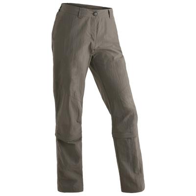 Maier Sports - Women's Nicole Capri - Zip-Off-Hose Gr 36 - Regular braun/grau Image