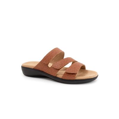Women's Rose Tool Slip On Sandal by Trotters in Luggage (Size 8 M)