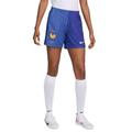 Nike Shorts France Damen Dri-Fit Stadium Short Away, Bright Blue/University Red/White/White, FJ1507-452, L