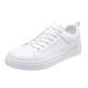Trainers Men's Lace-Up Shoes Low Top Canvas Shoes Flat Casual Shoes Lightweight Fabric Shoes Canvas Shoes Comfortable Shoes Lace-Up Low Shoes Non-Slip Hiking Shoes Trainers Running Shoes, White, 10 UK