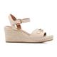 Geox Women's D Panarea C Wedge Sandal, Lt Sand, 5.5 UK