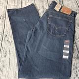 Levi's Jeans | Levis 505 Jeans 33x34 Dark Wash Blue Denim Regular Stretch Straight Nwt 69.50 | Color: Blue | Size: 33