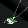 Collane con ciondolo bandiera della mappa della siria gioielli con catena di siria