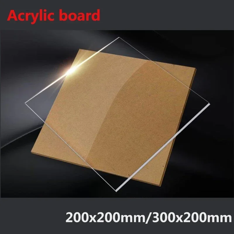 200*200mm Plexiglas Klar Acryl Plexiglas Blatt Kunststoff Transparent Bord Plexiglas Panel organische glas polymethylmethacrylat