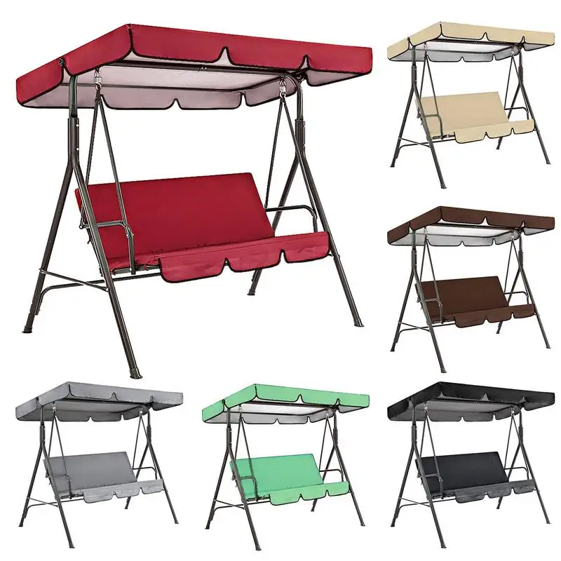 Outdoor Schaukel Markise 210d Oxford wasserdicht Garten Schaukel Baldachin Dach abdeckung Anti-UV-Schaukel Baldachin Veranda Top Sonnenschutz Abdeckung