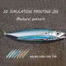 Leurre D.lique 3D Slow Jig pour la Pêche en Eau Salée Appât pour Mahi Marlin Wahoo 40g 60g 80g