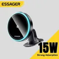 Essager 15W Supporto magnetico per telefono per auto wireless Caricabatteria da auto regolabile a 360 gradi per iPhone15 14 13 12Pro Huawei Samsung Phone