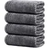 Lot de 4 grandes serviettes de bain extra larges 100% coton 50x100cm QuUnicef à sécher super