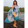 Neue Strand Kimono Beach wear Kaftan Badeanzug vertuschen Tunika Pareo Kleid Strand vertuschen lose