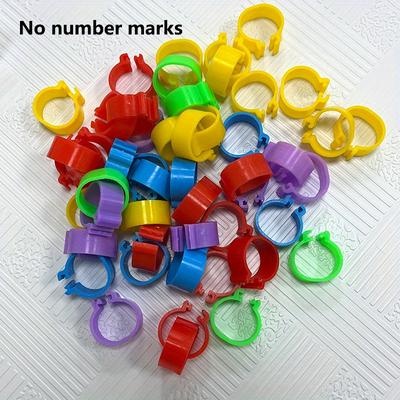 100pcs Durable And Reusable Poultry Foot Rings For Easy Pet Marking - Ideal For Chickens, Geese, Ducks, And Pigeons