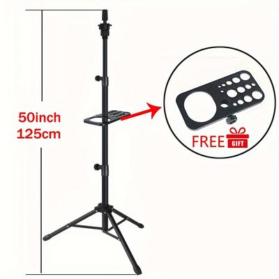 New Wig Stand With Wig Tripod Tray For Canvas Head For Wig Making Mannequin Head For Wig Display Hairdressing Training Doll Head And 22inch 23inch 24inch Canvas Head Can Be Choose