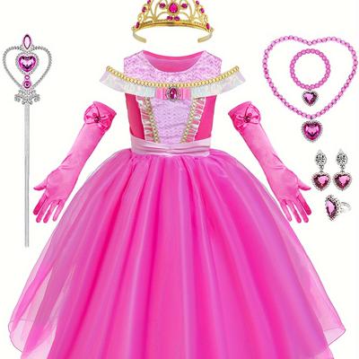 Elegant Princess Cosplay Tutu Dress Set For Girls Birthday Gift