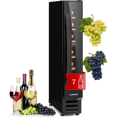 Klarstein - Weinkühlschrank, 1 Zonen Getränkekühlschrank, Kleiner Einbau-Weinschrank Schmal, 20L Image