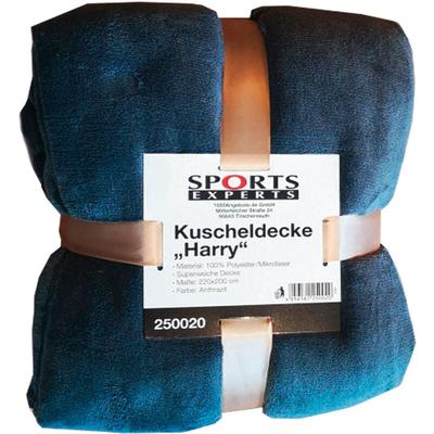 Xxl Kuscheldecke harry Anthrazit 220 x 200 cm Fleecedecke Extradick