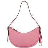 Flower Pink Leather Luna Shoulder Bag