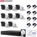 Kit videosorveglianza Hikvision dvr 8 canali 8 telecamere 4 mpx hd 1 tb