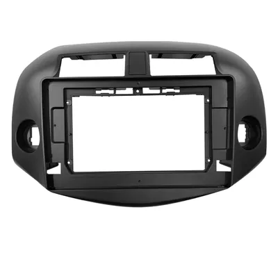 2 Din 10.1 Inch Car Frame Audio Dash Trim Kits Panel For Toyota RAV4 2007-2012 Double Radio Player
