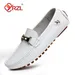 YRZL Loafers Men Handmade PU Leather Loafer Casual Driving Flats Slip-on Shoes Luxury Comfy