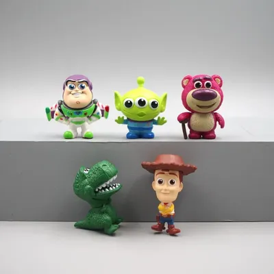 Disney Toy Story Anime Figure Buzz Lightyear Jessie Woody Alien Lotso Desktop Ornaments PVC Fans