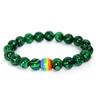 Pride Rainbow Bracelet GAY Bracelet Volcano Stone Bead Bracelet