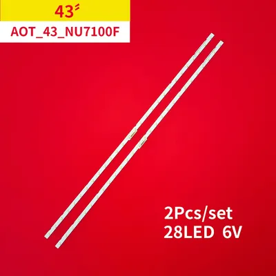 TV Led Backlight for Samsung 43" AOT_43_NU7100F_2X28_3030C UE43NU7100 UN43NU7100 BN44-00947A