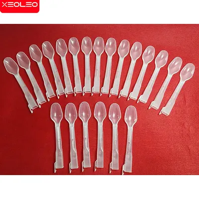 XEOLEO Disposable Plastic Ice Cream Spoon Mcflurry Spoons 1000pcs/box Suitable Mcflurry Ice Cream Maker Milk Shaker Part
