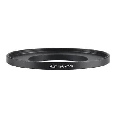 Aluminum Black Step Up Filter Ring 43mm-67mm 43-67 mm 43 to 67 Filter Adapter Lens Adapter for Canon