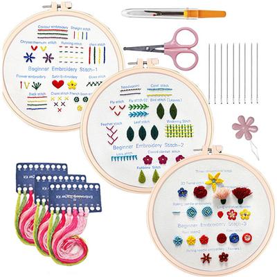 Handmade Embroidery DIY Material Bag Training Handbag Lu Embroidery Beginner's Needle and Thread Set Bag Cross Embroidery Hanging Picture