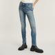 Skinny-fit-Jeans G-STAR RAW "Lhana Skinny Jeans" Gr. 29, Länge 32, blau (sun faded biscay blue) Damen Jeans Röhrenjeans mit Wohlfühlfaktor durch Stretchanteil