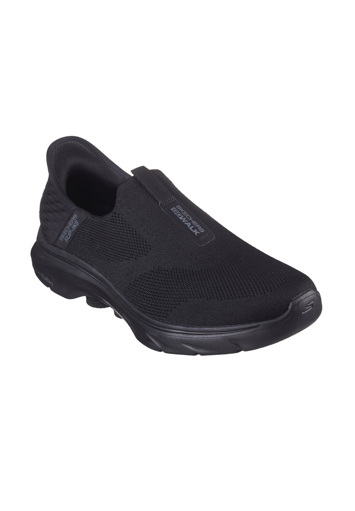 Extra Wide Width Men's Skechers GO WALK 7 Slip-Ins by Skechers in Black (Size 13 WW)