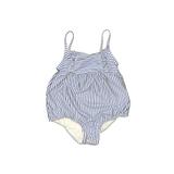 Carter's One Piece Swimsuit: Blue Stripes Sporting & Activewear - Size 24 Month