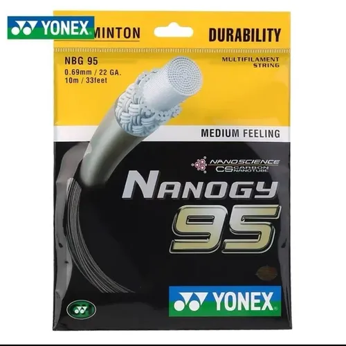 Yonex Badminton Saite Yonex BG95 (0 69mm)NBG95 Badminton Schläger Saite BG95 Nanogie für mittleres