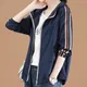 Vestes zippées à capuche coréennes pour femmes vêtements décontractés pour femmes manches longues