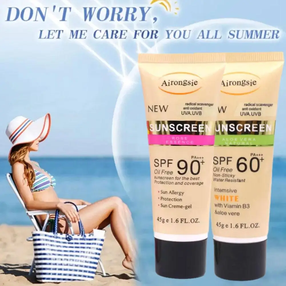 Sonnenschutz Gesichts-Körper-Sonnencreme Solar Blocker Erfrischende feuchtigkeitsspendende Solar SPF90 Protector Hautpflege Body Sunblock Lotion Image