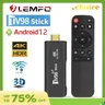 LEMFO-Mini TV Stick Set Top Box Android 12 Prise en charge de la vidéo 8K 4K Wifi 6 3D Smart